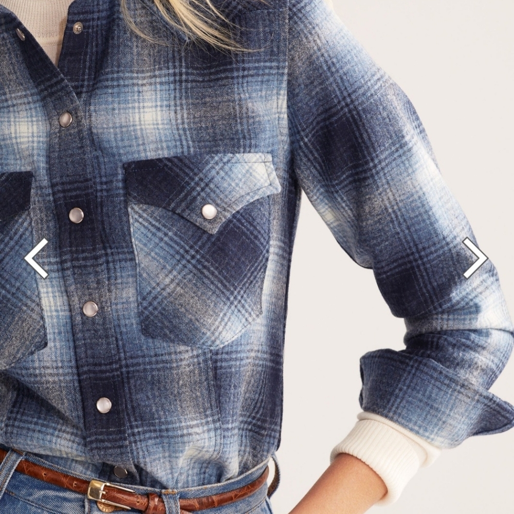 Pendleton Women's Snap Front Canyon Shirt - Blue Ombre Mix